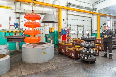 Термический участок, процесс закаливания НПФ Пакер